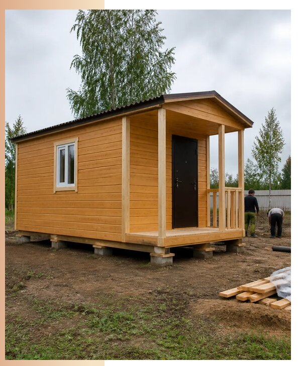 Недорогие дачные домики в Кохме с изготовлением и доставкой